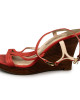 Michael by Michael Kors Red Leather Wedges Size 39