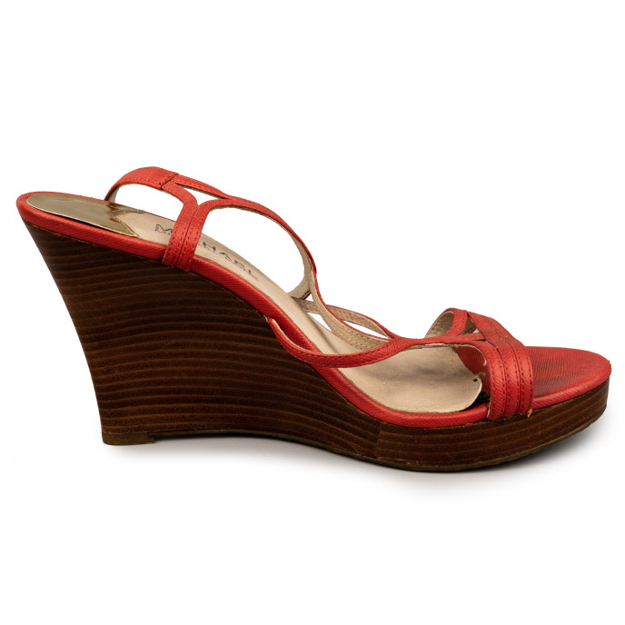 Michael by Michael Kors Red Leather Wedges Size 39