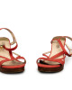 Michael by Michael Kors Red Leather Wedges Size 39