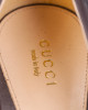 Gucci Brown Guccissima Leather Open Toe Pumps Size 39