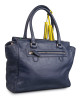 Coach Blue Leather Top Handle Bag