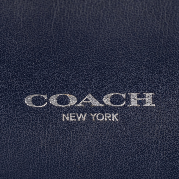 Coach Blue Leather Top Handle Bag