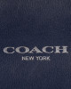 Coach Blue Leather Top Handle Bag