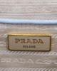 Prada Blue Vitello Daino Leather Top Handle 