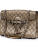 Gucci Bronze Guccissima Leather Emily Shoulder Bag