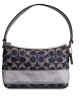 Coach Blue/Silver Signature Denim Shoulder Bag