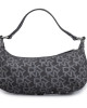 DKNY Black Monogram Canvas Shoulder Bag