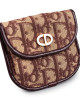 Christian Dior Oblique Maroon Coin Purse 