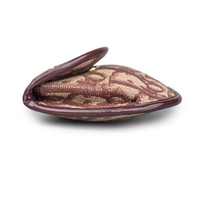 Christian Dior Oblique Maroon Coin Purse 