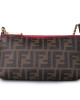 Fendi Tobacco/Pink Zucca Coated Canvas Pochette