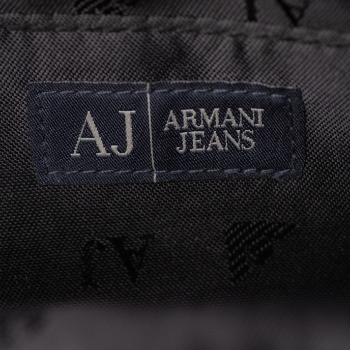 Armani Jeans Black Patent Crossbody Bag