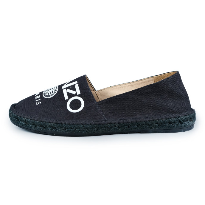 Kenzo Black Canvas Men's Espadrilles EU 44