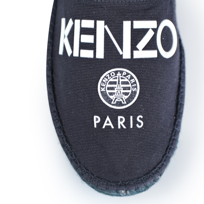 Kenzo Black Canvas Men's Espadrilles EU 44