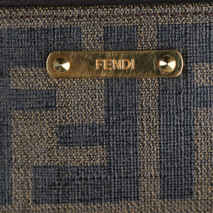 Fendi Brown Zucca Canvas Pochette