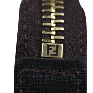 Fendi Brown Zucca Canvas Pochette