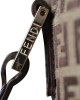 Fendi Brown Zucchino Canvas Shoulder Bag