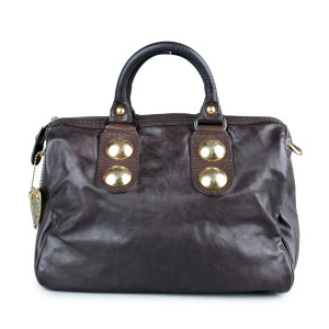 Gucci Black Leather Babouska Boston Bag