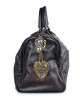 Gucci Black Leather Babouska Boston Bag