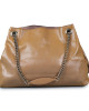 Gucci Beige Patent Leather Soho Shoulder Bag