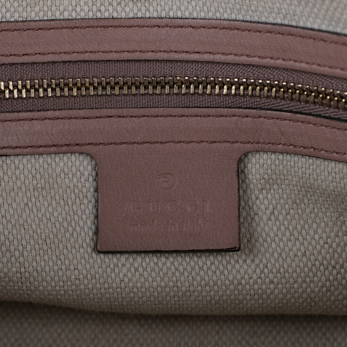 Gucci Beige Patent Leather Soho Shoulder Bag