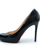 Christian Louboutin Black Patent Leather Fifi Pumps  