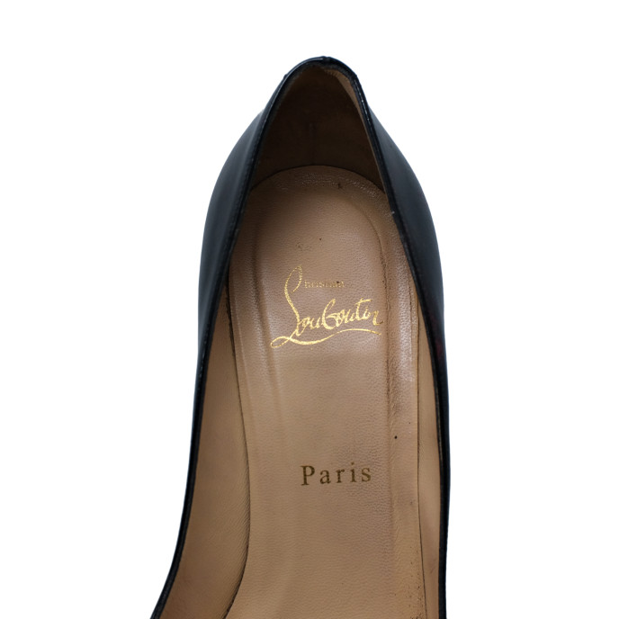 Christian Louboutin Black Patent Leather Pigalle Pumps 