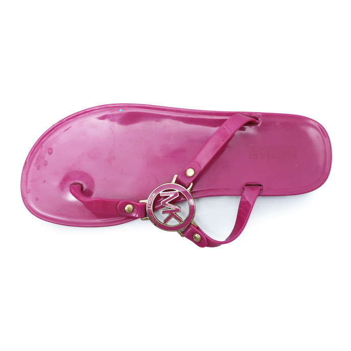 Michael Kors Pink Jelly Thong Flat Sandals