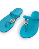 Michael Kors Turquoise Jelly Thong Flat Sandals