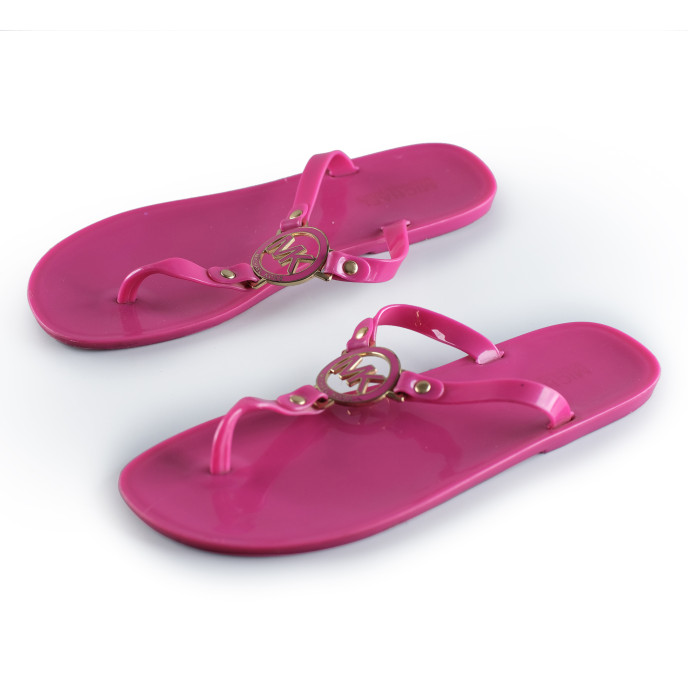 Michael Kors Pink Jelly Thong Flat Sandals