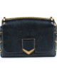 Jimmy Choo Black Leather Lockett Shoulder Bag