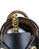 Jimmy Choo Black Leather Lockett Shoulder Bag