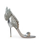 Sophia Webster Silver Evangeline Angel Wing High-Heel Sandals