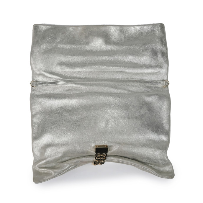 Jimmy Choo Chandra Metallic Chain Clutch