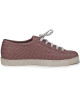 Bottega Veneta Beige Women's Intrecciato Leather Lace Up Sneakers