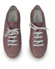 Bottega Veneta Beige Women's Intrecciato Leather Lace Up Sneakers