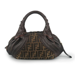 Fendi Brown Zucca Canvas/Leather Shoulder Bag
