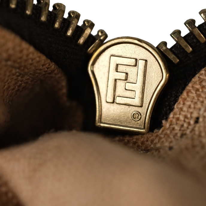 Fendi Brown Zucca Canvas/Leather Shoulder Bag