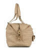 Bottega Veneta Beige Intreciatto Leather Montaigne Shoulder Bag