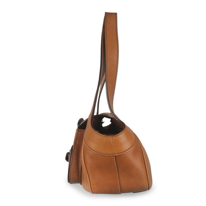 Prada Brown Vittelo Cuoio Shoulder Bag