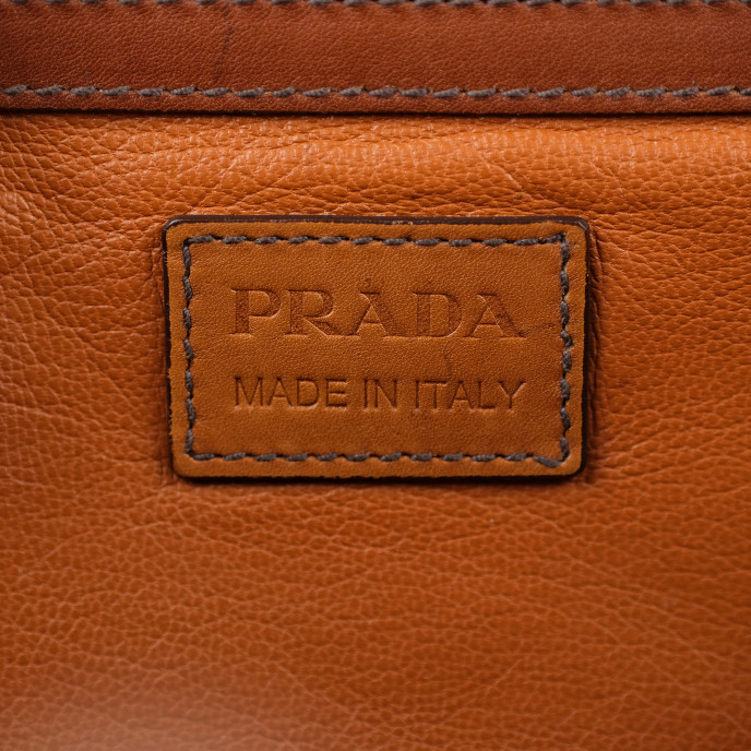 Prada Brown Vittelo Cuoio Shoulder Bag