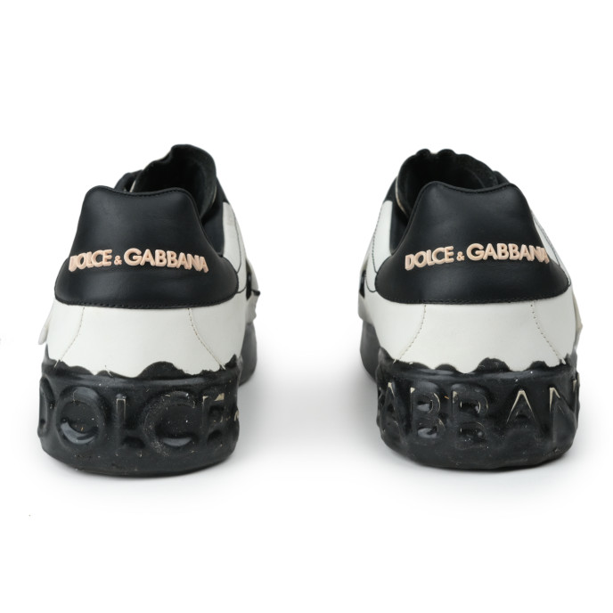 Dolce & Gabanna Portfolio Leather Low Sneakers Size 44