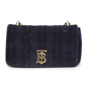 Burberry Black Lola Velvet Crossbody Bag