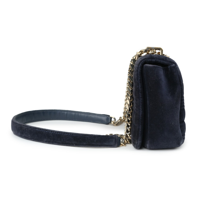 Burberry Black Lola Velvet Crossbody Bag