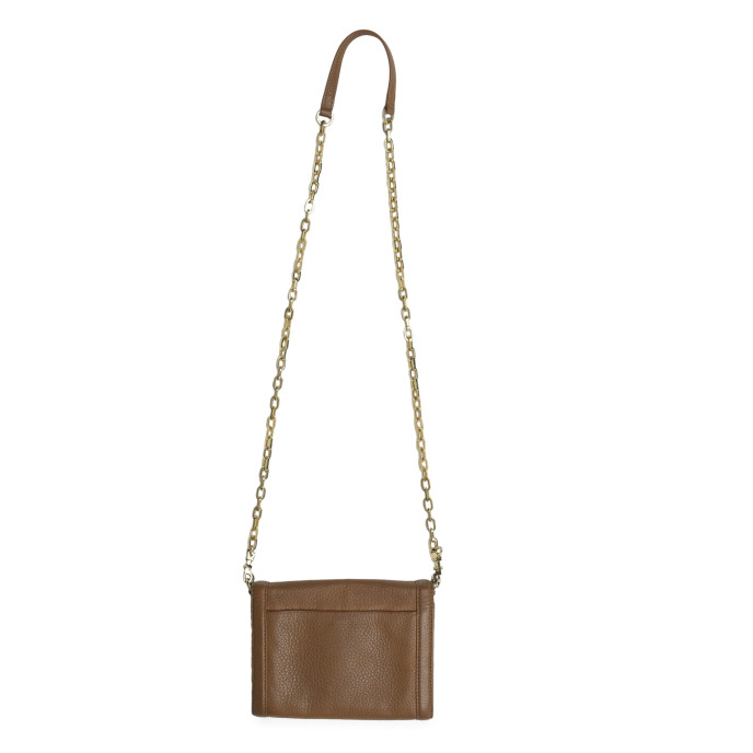 Tory Burch Tan Leather Amanda Chain Strap Crossbody Bag