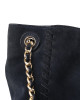 Tory Burch Black Suede Tote Bag