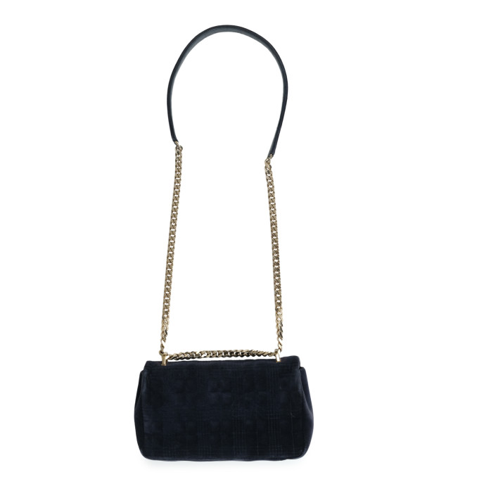 Burberry Black Lola Velvet Crossbody Bag