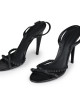 Bottega Veneta Black Leather Sandals Size 39.5