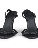 Bottega Veneta Black Leather Sandals Size 39.5