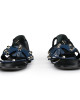 Tory Burch Blue/Black Leather Studded Aurora Ankle-Strap Sandals Size 9M