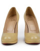 Christian Louboutin Cream Patent Leather Simple Pumps Size 41